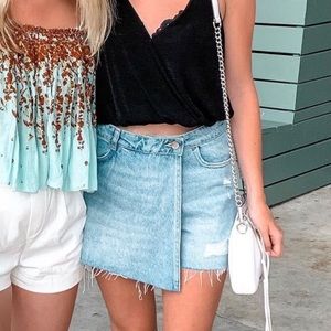 Zara denim skort
